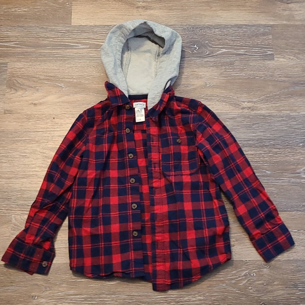 Boys Carter's flannel shirt size 4-5